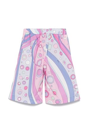 pink cotton shorts EMILIO PUCCI KIDS | PW6050P0494511MC